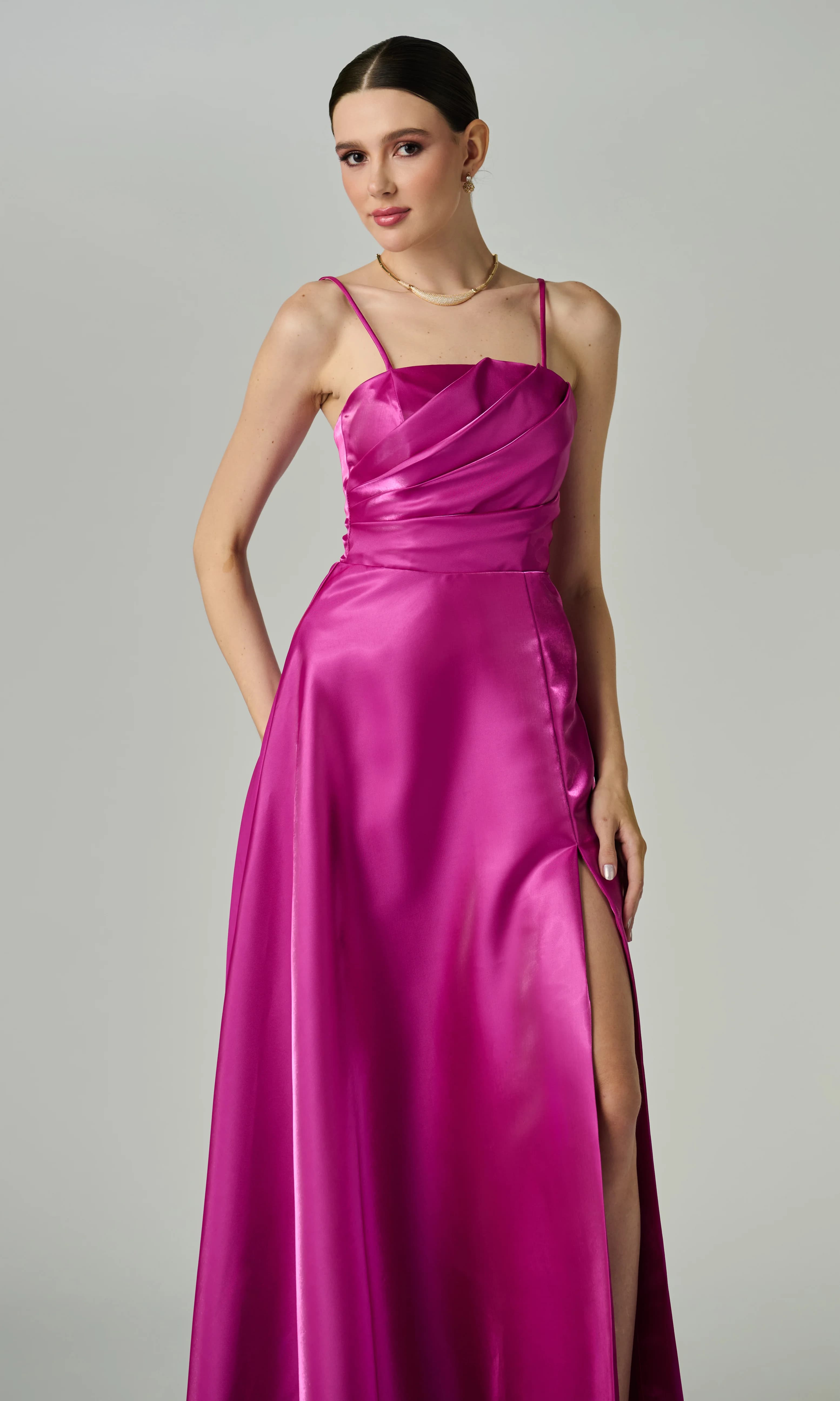 Vestido Aurora Fúcsia