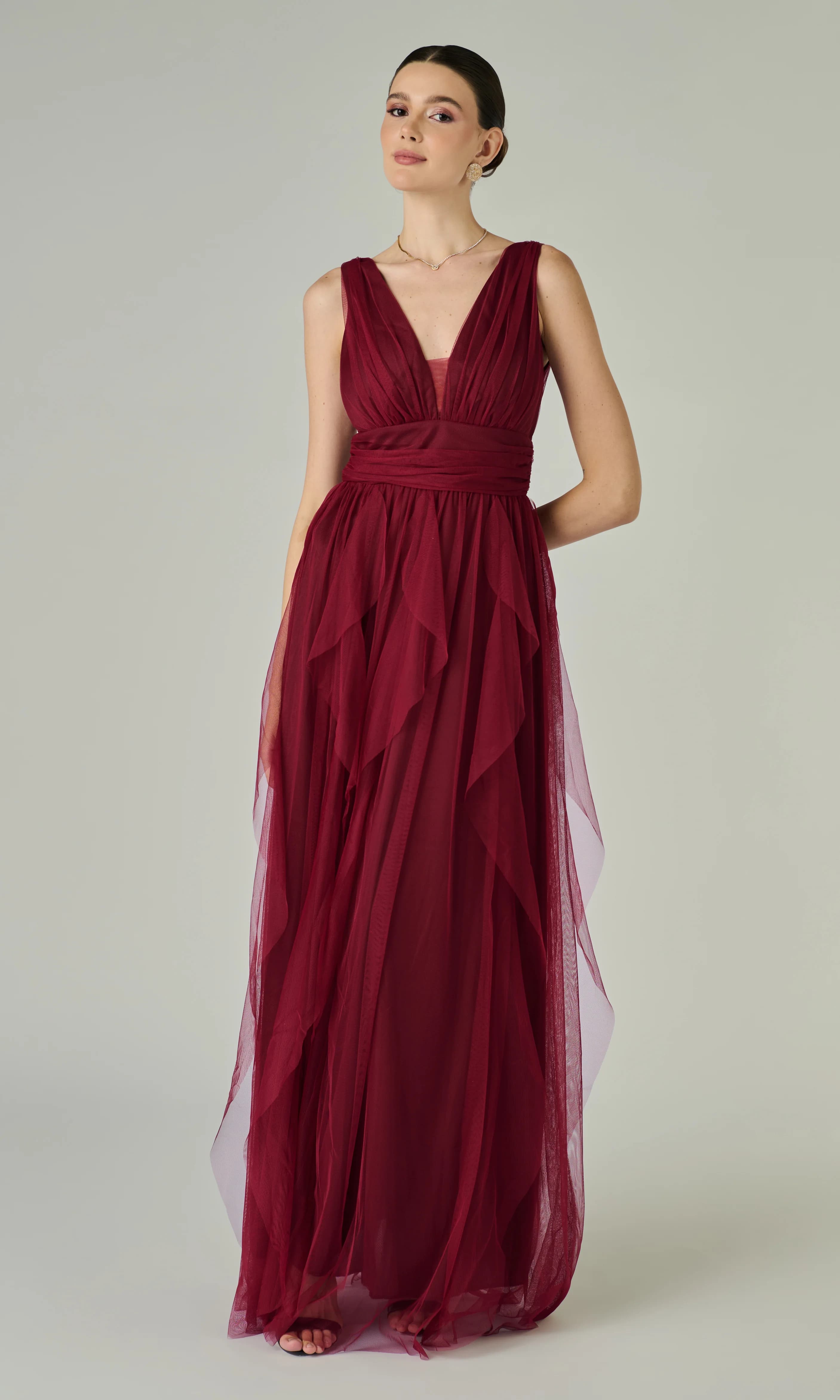 Vestido Clara Marsala