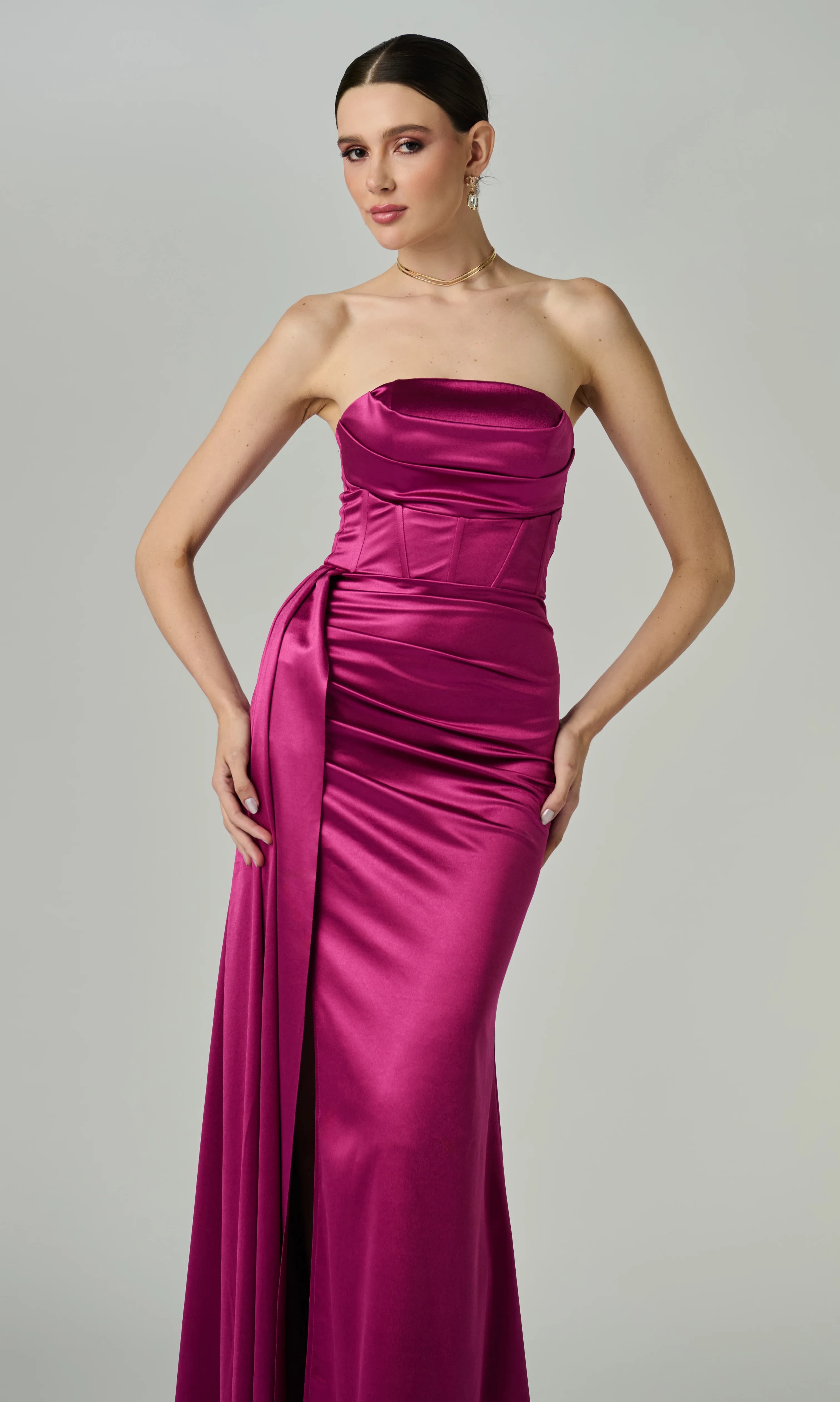 Vestido Isabella Fúcsia