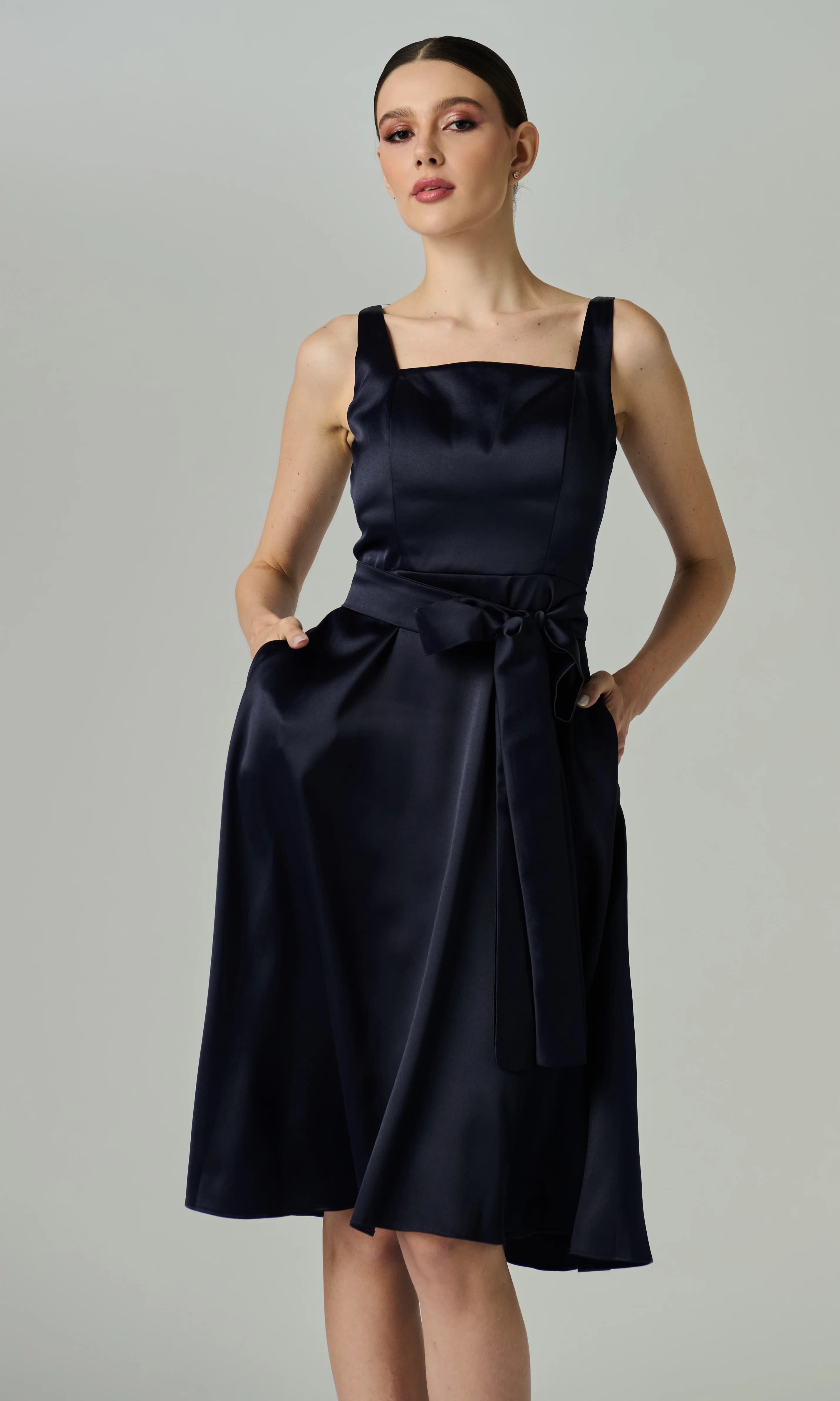 Vestido Paula Azul Marinho
