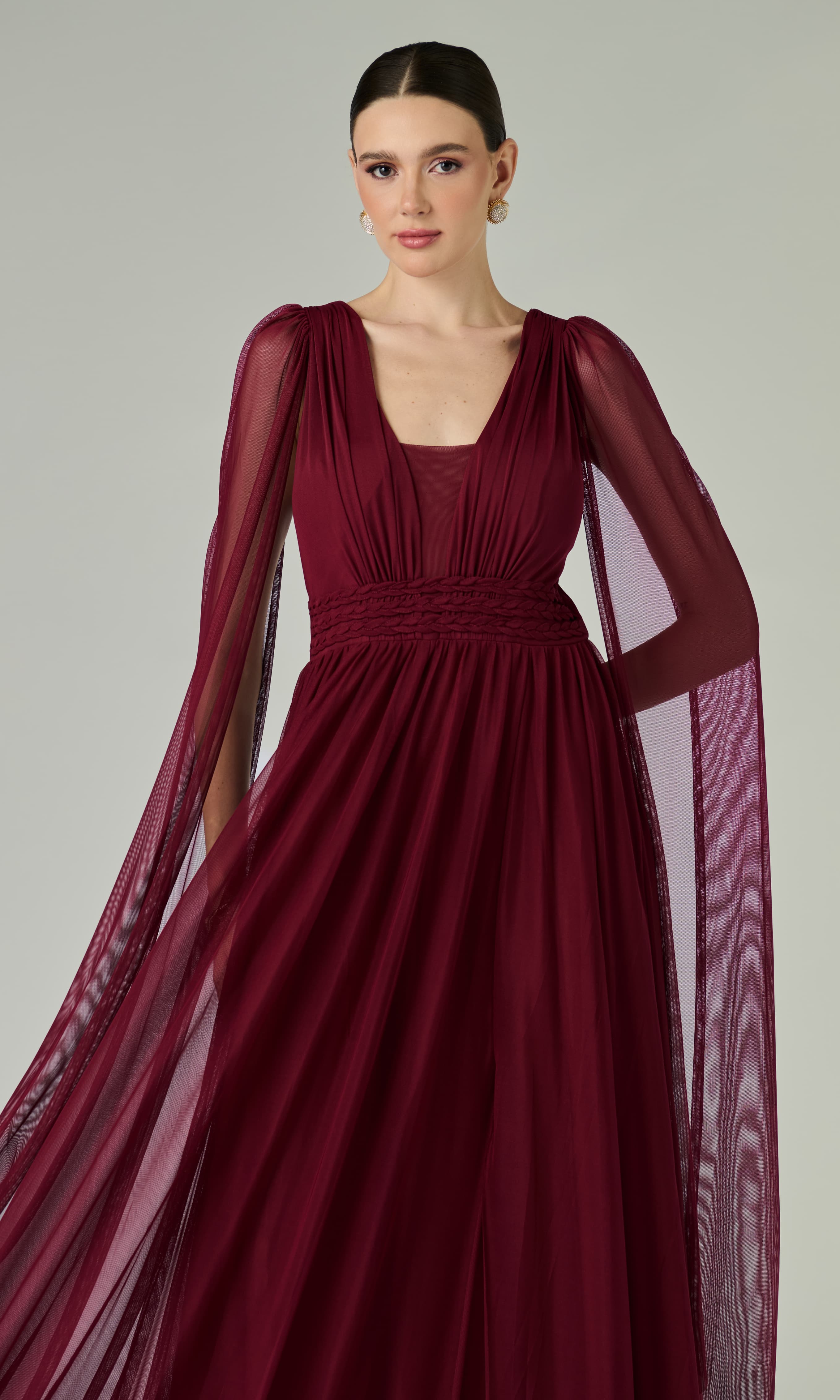 Vestido Renata Marsala