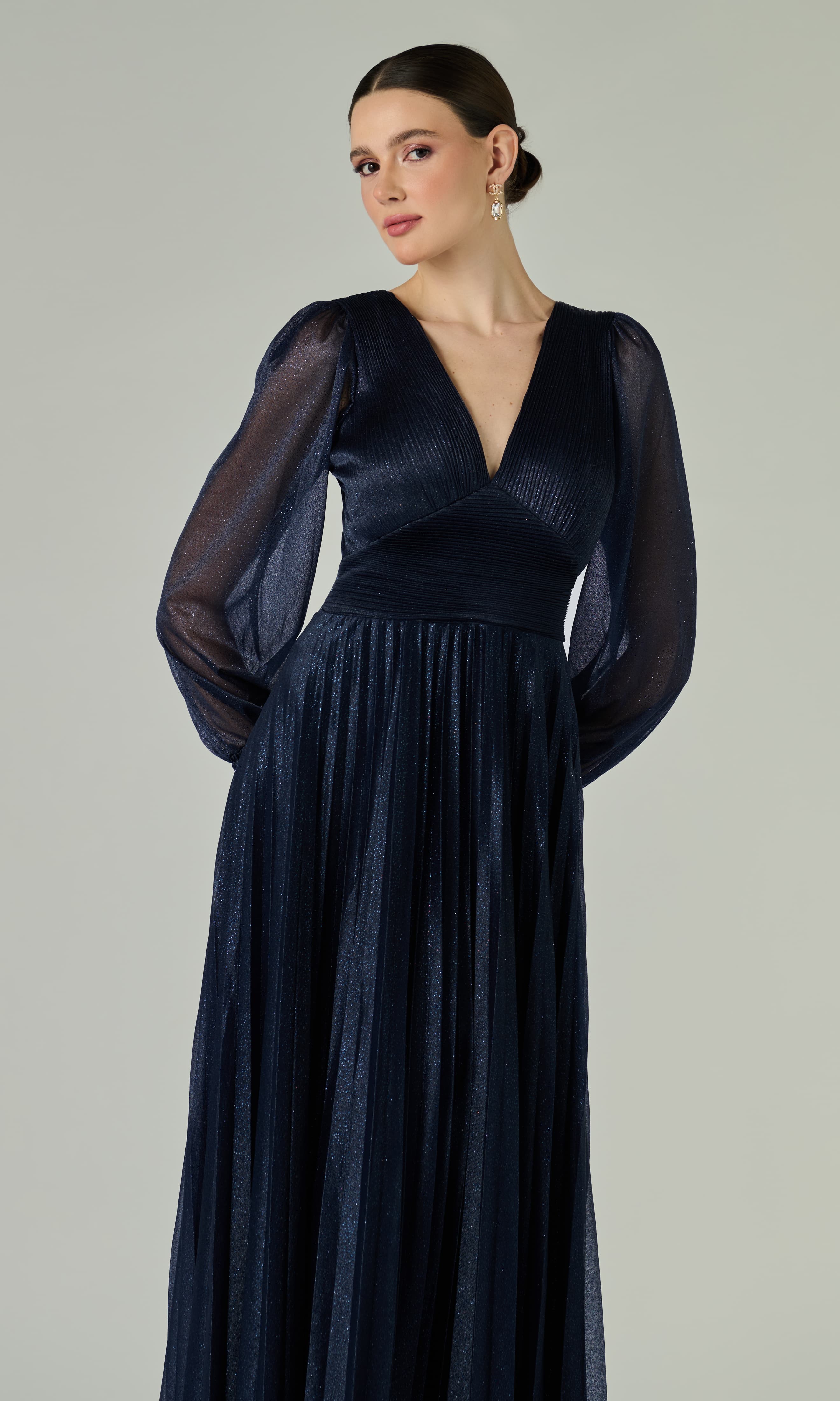 Vestido Taina Azul Marinho