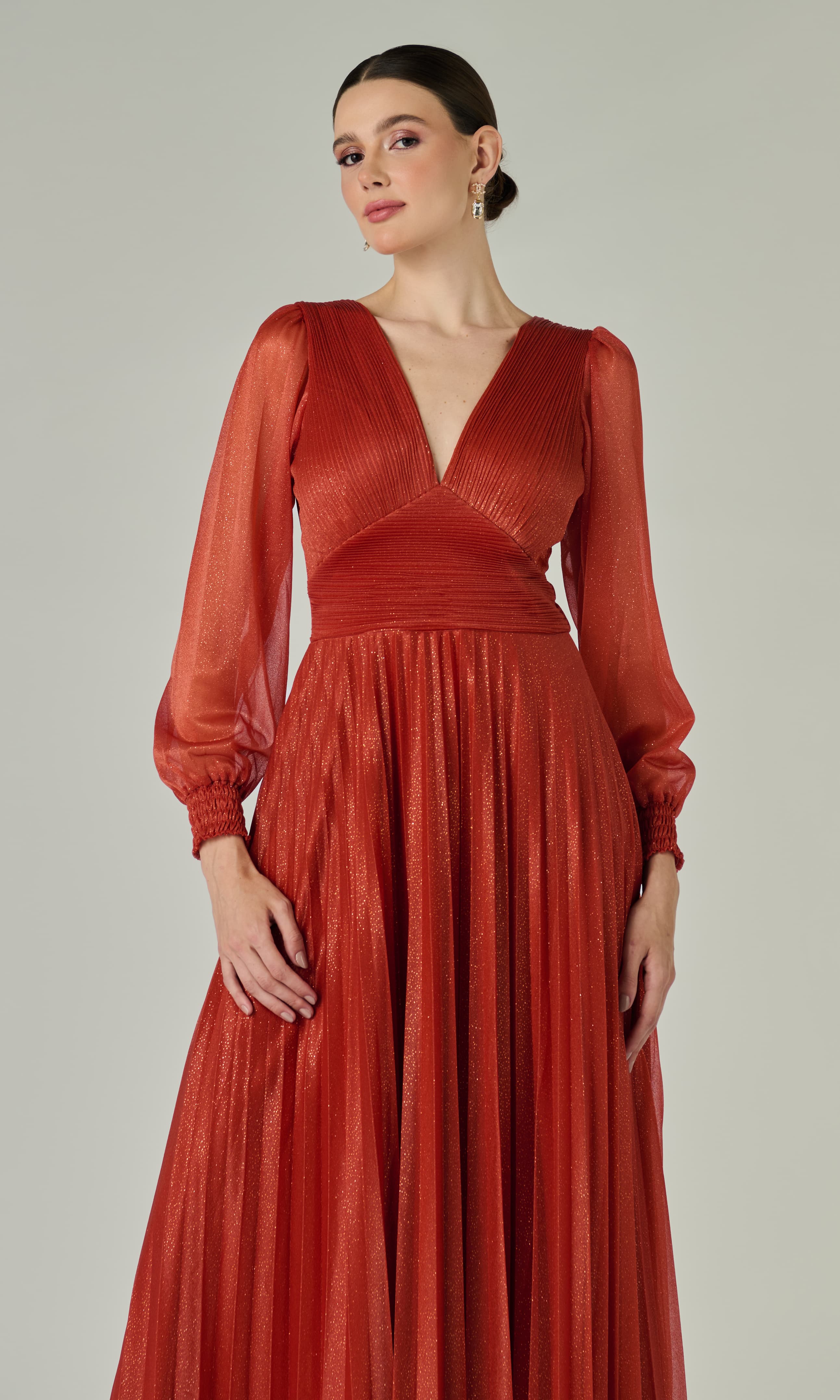 Vestido Taina Terracota