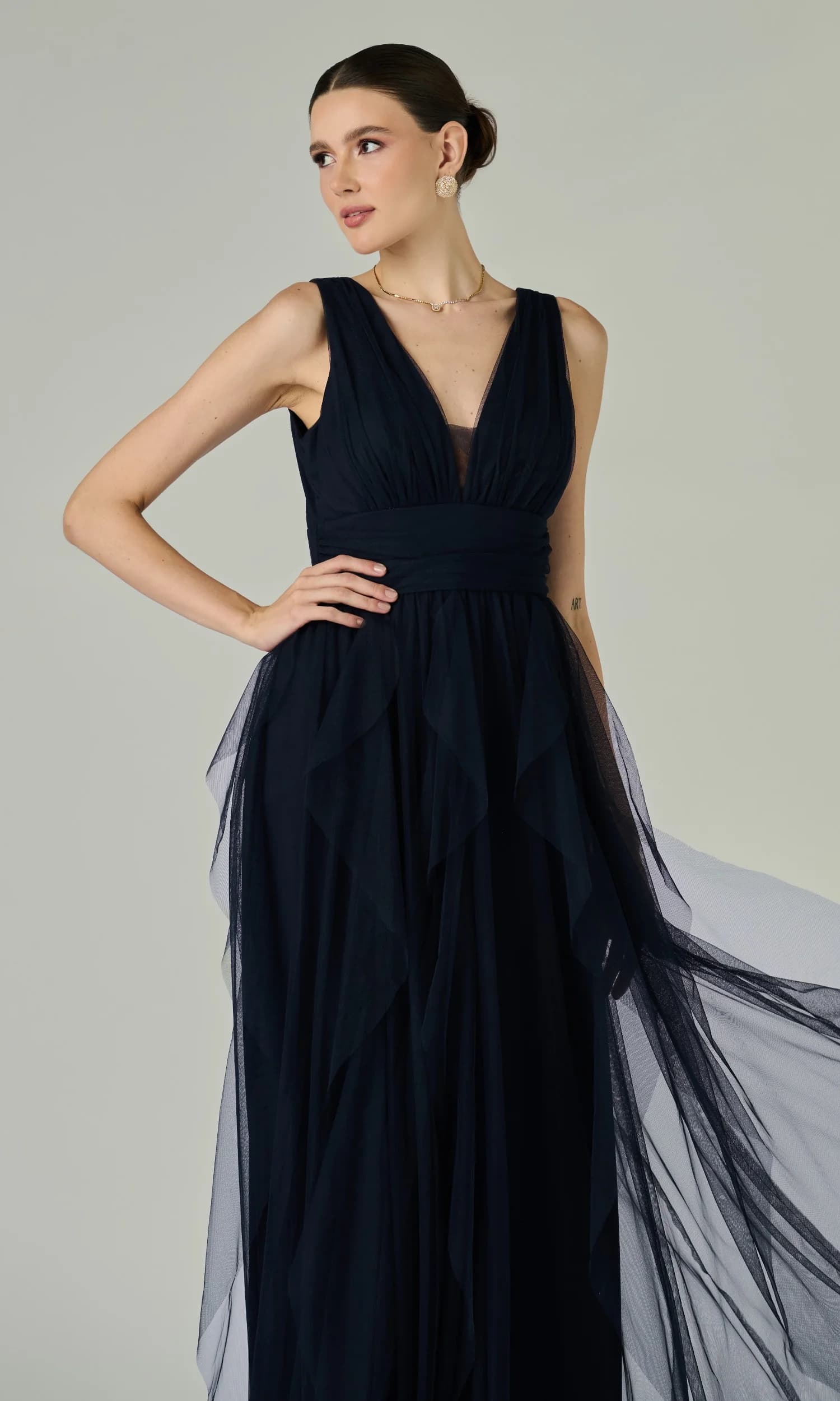 Vestido Clara Azul Marinho