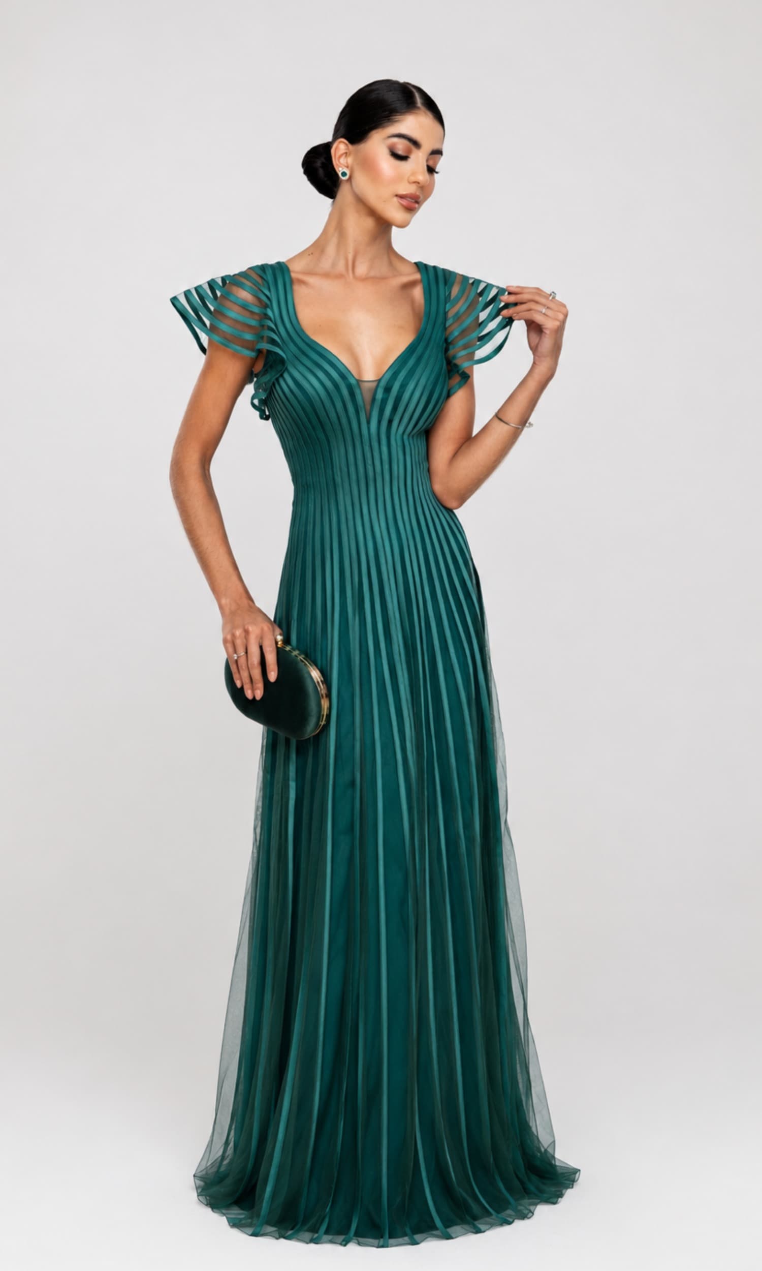 Vestido Simone Verde Esmeralda