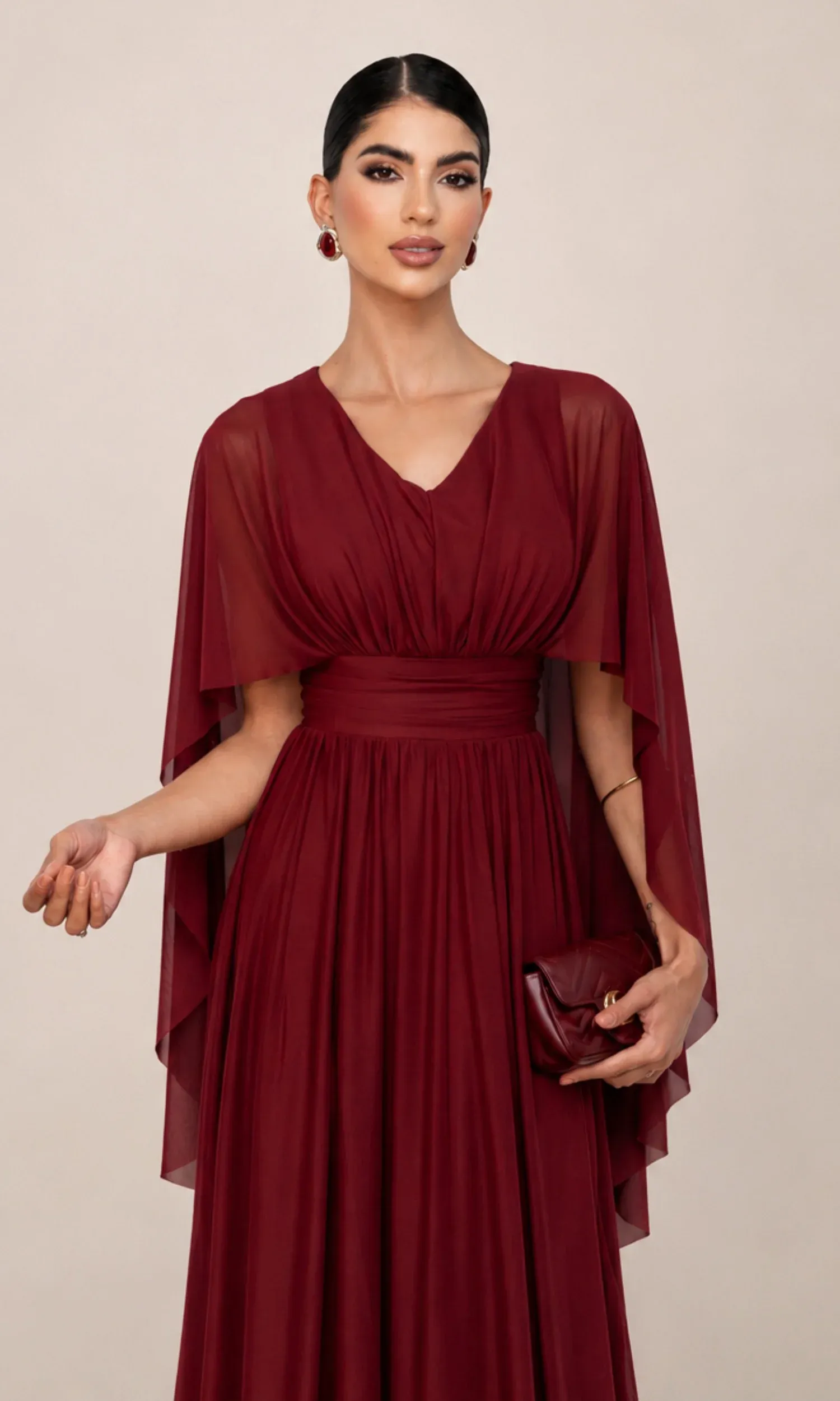 Vestido Marcela Marsala