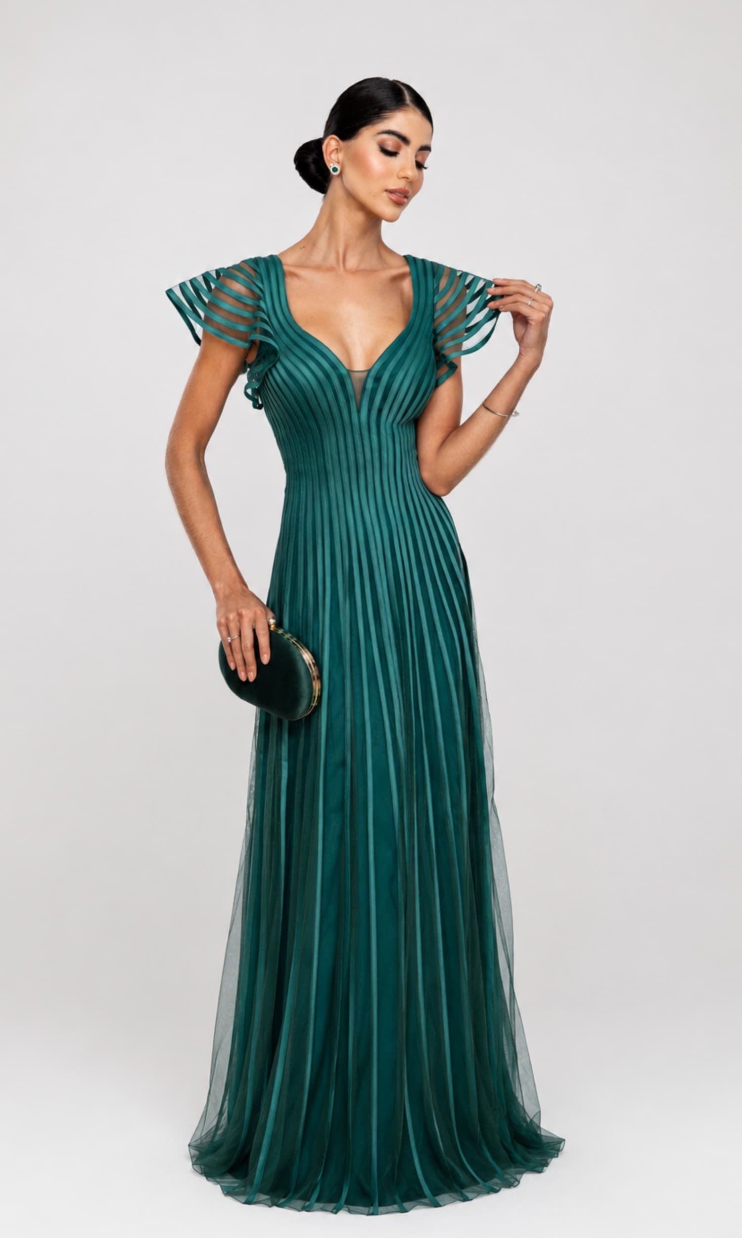 Vestido Simone Verde Esmeralda