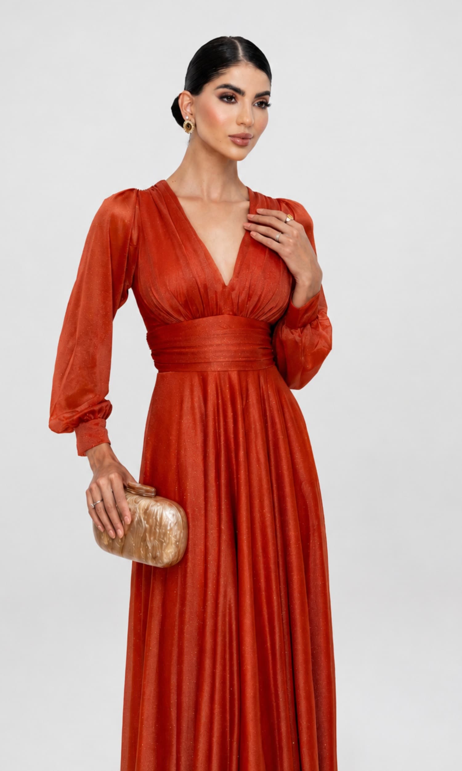 Vestido Vitoria Terracota